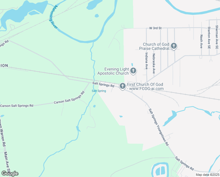 map of restaurants, bars, coffee shops, grocery stores, and more near 974 Salt Springs Road in Mineral Ridge