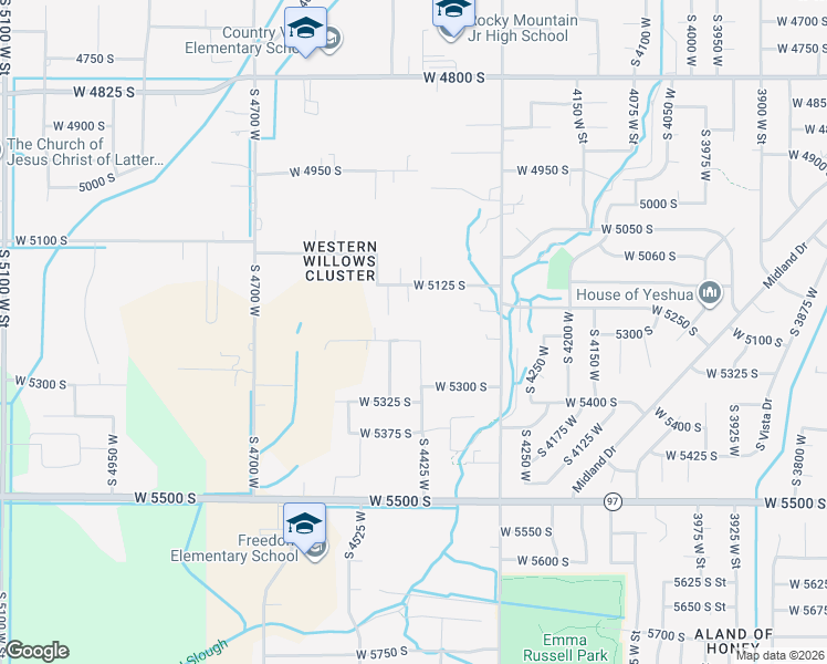 map of restaurants, bars, coffee shops, grocery stores, and more near 4454 South 5225 West in Hooper