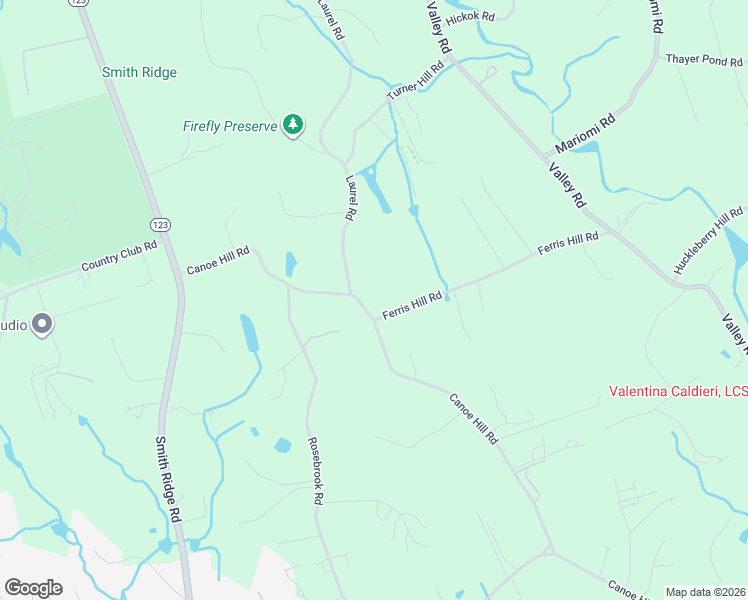 map of restaurants, bars, coffee shops, grocery stores, and more near 441 Canoe Hill Road in New Canaan