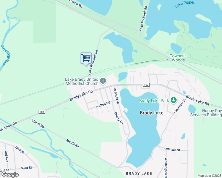 map of restaurants, bars, coffee shops, grocery stores, and more near 2030 County Highway 162 in Kent