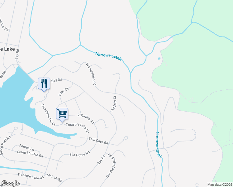 map of restaurants, bars, coffee shops, grocery stores, and more near 300 Woolendean in DuBois