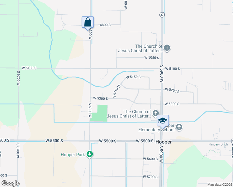 map of restaurants, bars, coffee shops, grocery stores, and more near 5264 South 6150 West in Hooper
