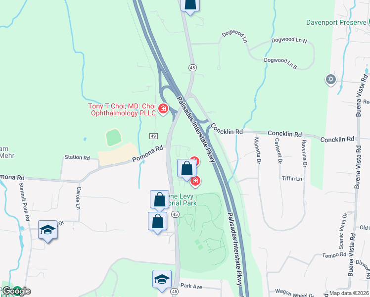 map of restaurants, bars, coffee shops, grocery stores, and more near 2307 Views Way in Pomona