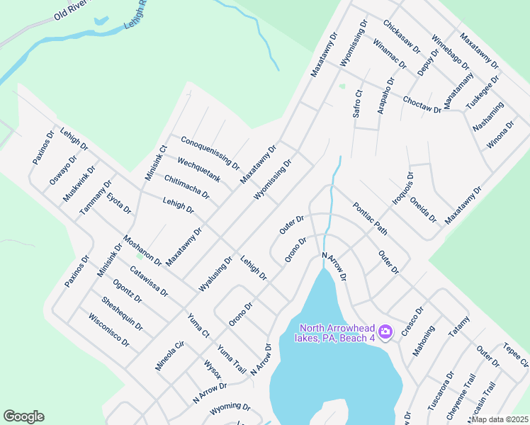 map of restaurants, bars, coffee shops, grocery stores, and more near 247 Wyalusing Drive in Monroe County