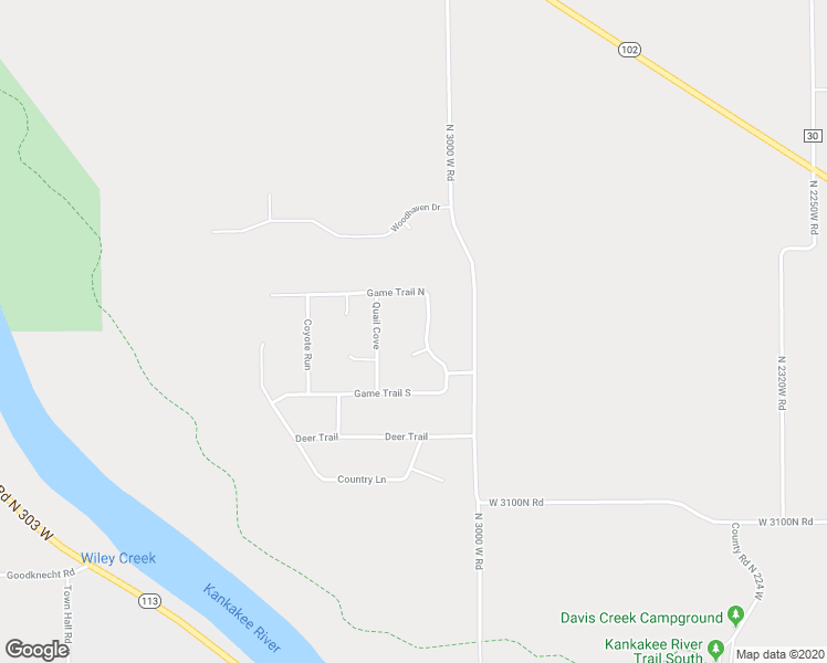 map of restaurants, bars, coffee shops, grocery stores, and more near 1209 Game Trail North in Bourbonnais