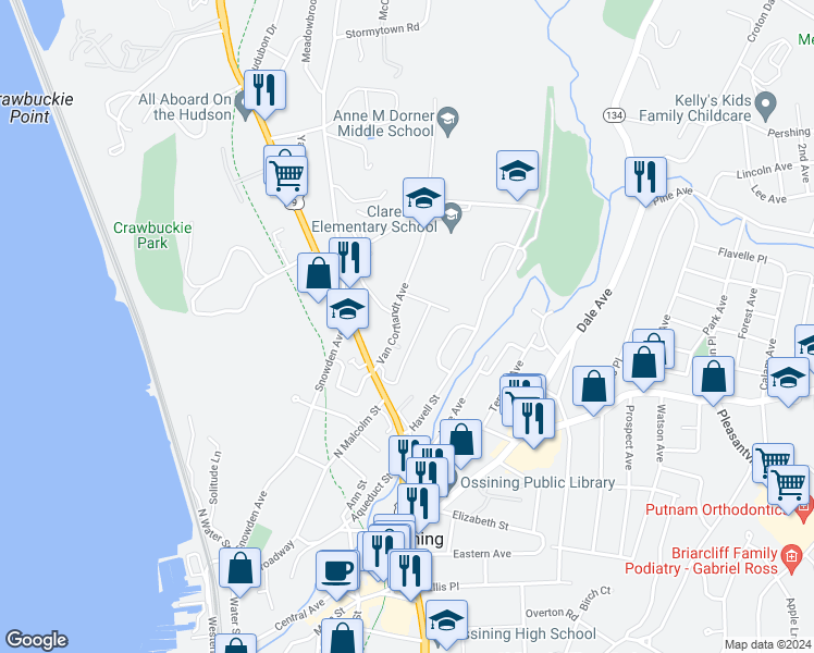 45 Claremont Gardens, Ossining NY - Walk Score