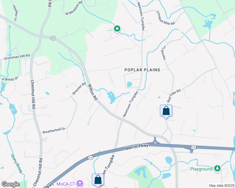 map of restaurants, bars, coffee shops, grocery stores, and more near 9 Mcmahon Lane in Westport