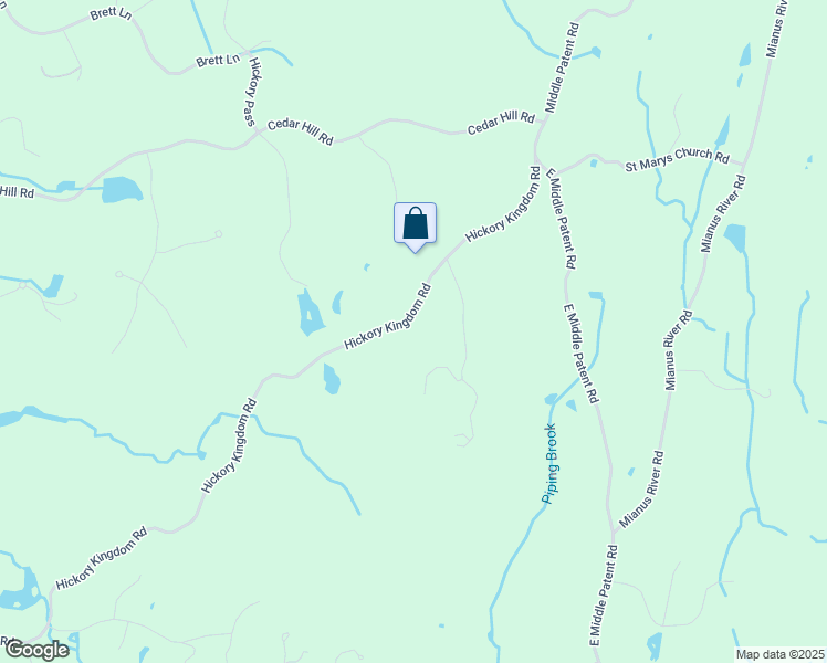 map of restaurants, bars, coffee shops, grocery stores, and more near 133 Hickory Kingdom Road in Bedford