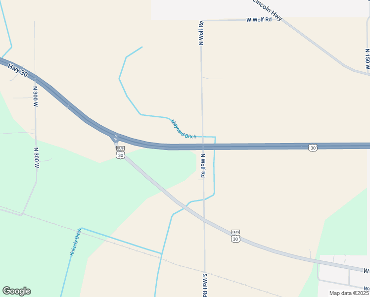 map of restaurants, bars, coffee shops, grocery stores, and more near 2341 U.S. 30 in Columbia City