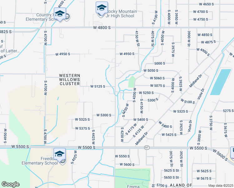 map of restaurants, bars, coffee shops, grocery stores, and more near 5252 South 4300 West in Roy