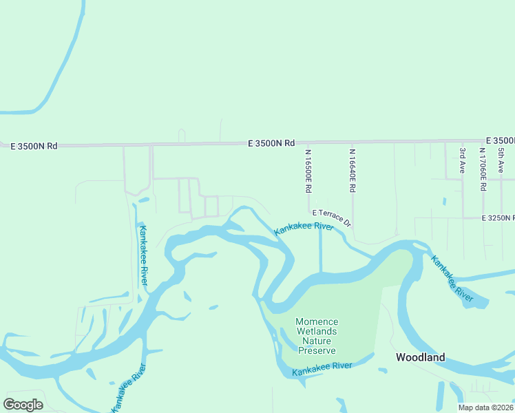 map of restaurants, bars, coffee shops, grocery stores, and more near 16424 East Country Club Drive in Momence