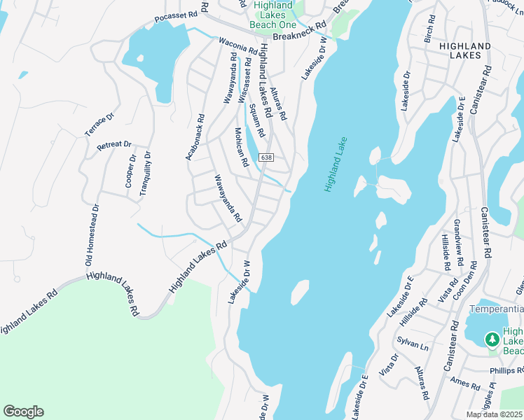 map of restaurants, bars, coffee shops, grocery stores, and more near 2153 Lakeside Drive West in Vernon Township