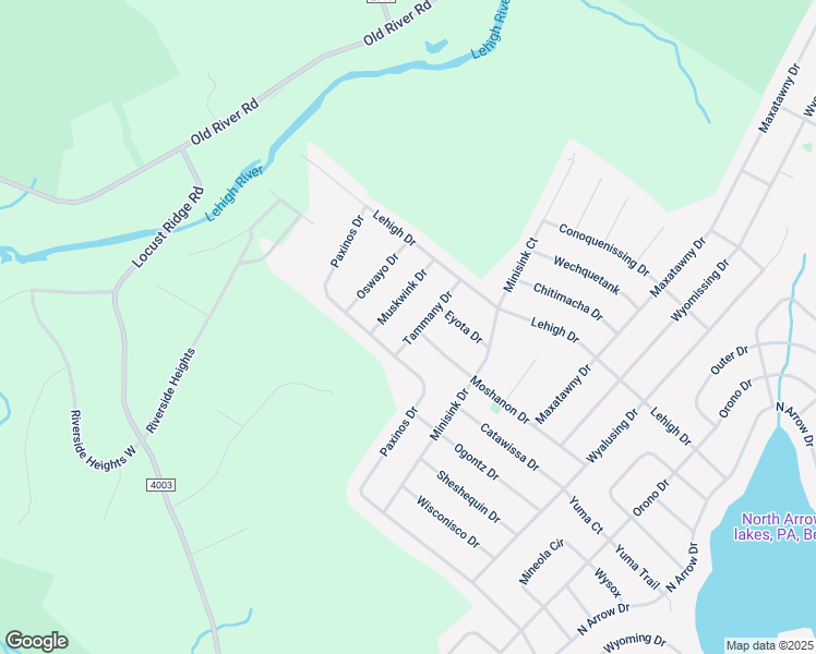 map of restaurants, bars, coffee shops, grocery stores, and more near 334 Tammany Drive in Monroe County