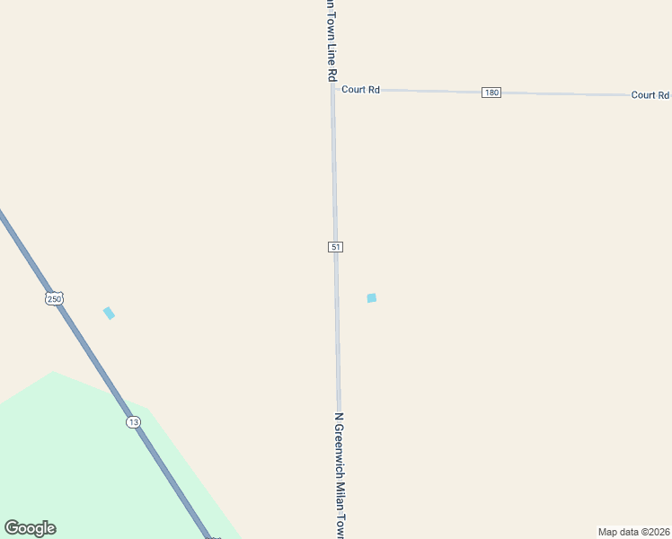 map of restaurants, bars, coffee shops, grocery stores, and more near Township Highway 51 in Norwalk