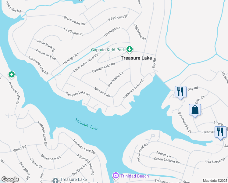 map of restaurants, bars, coffee shops, grocery stores, and more near 435 Miramar Road in DuBois