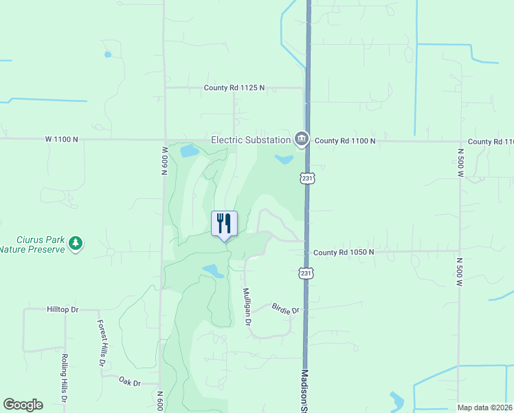 map of restaurants, bars, coffee shops, grocery stores, and more near 5662 Fountain View Dr in De Motte