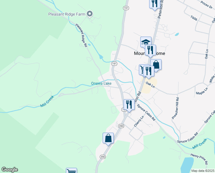 map of restaurants, bars, coffee shops, grocery stores, and more near 513 Pleasant Ridge Road in Cresco