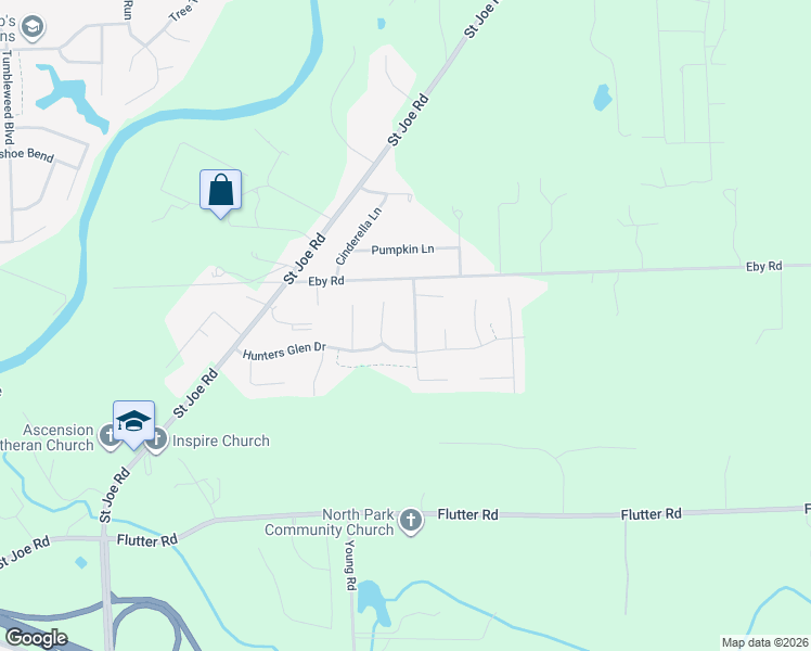 map of restaurants, bars, coffee shops, grocery stores, and more near 9514 Bridgewood Place in Fort Wayne