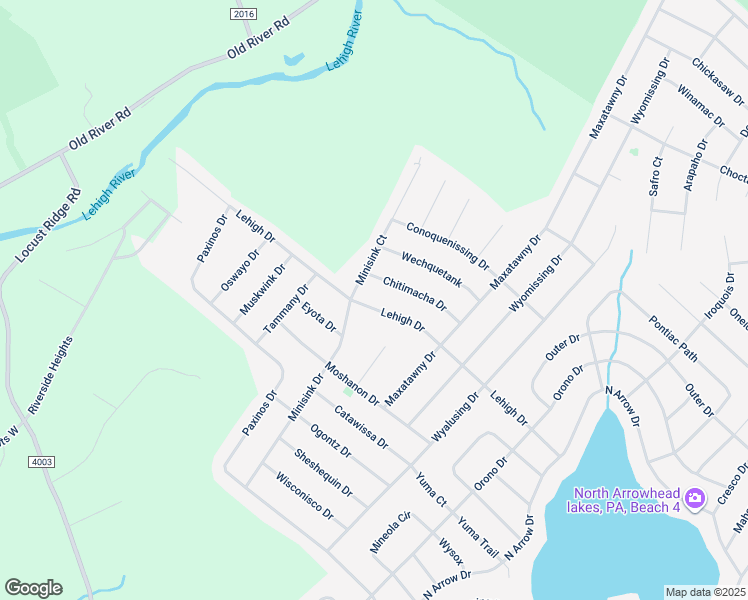 map of restaurants, bars, coffee shops, grocery stores, and more near 2118 Lehigh Drive in Monroe County