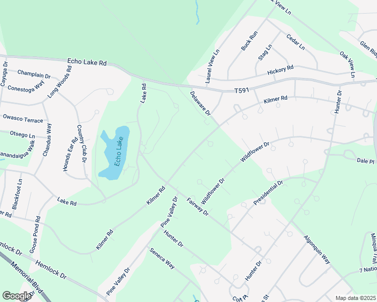 map of restaurants, bars, coffee shops, grocery stores, and more near 1251 Kilmer Road in Tobyhanna
