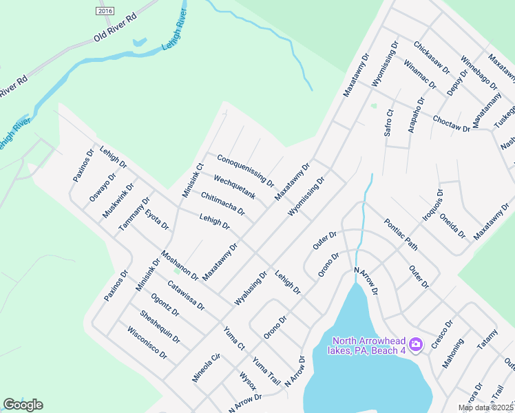 map of restaurants, bars, coffee shops, grocery stores, and more near 246 Wechquetank in Monroe County