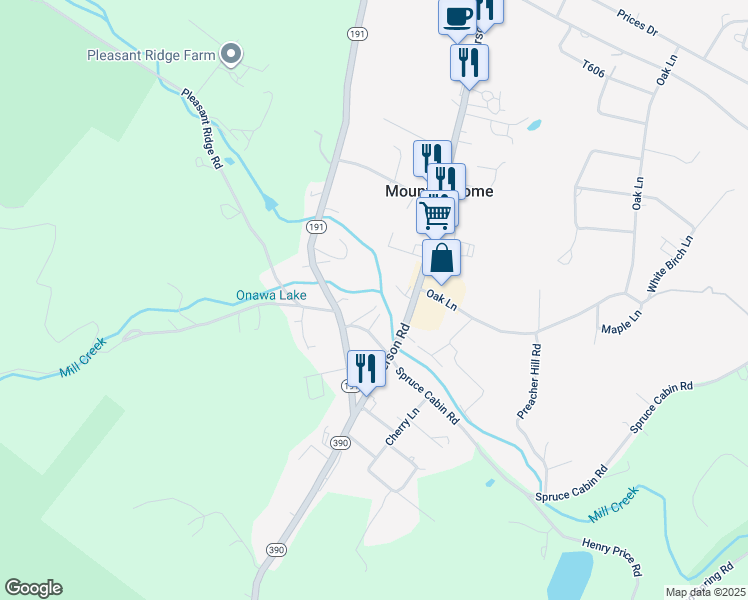 map of restaurants, bars, coffee shops, grocery stores, and more near 215 Krummel Lane in Cresco