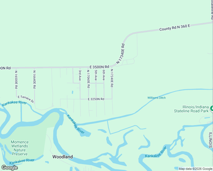 map of restaurants, bars, coffee shops, grocery stores, and more near 3343 6th Avenue in Momence