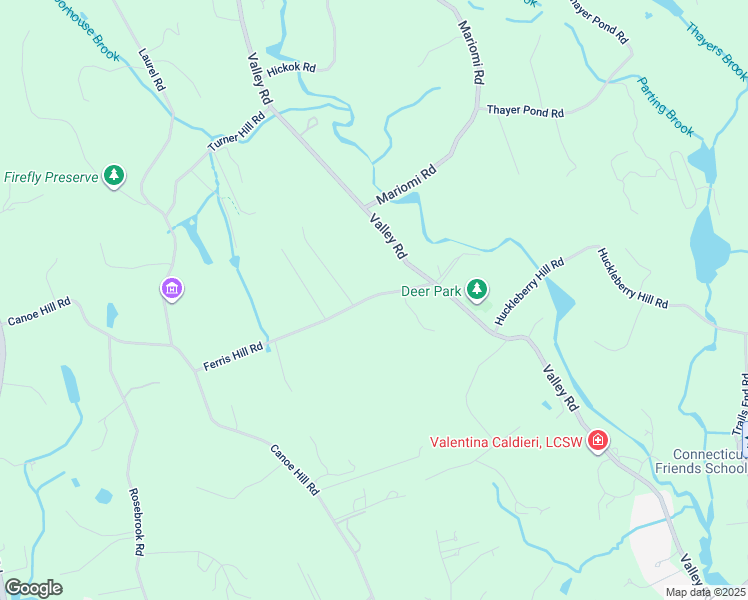 map of restaurants, bars, coffee shops, grocery stores, and more near 183 Ferris Hill Road in New Canaan