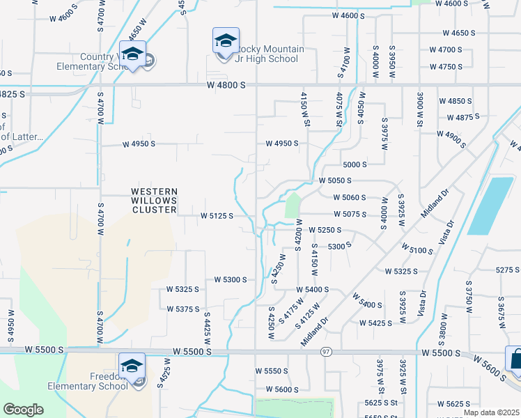 map of restaurants, bars, coffee shops, grocery stores, and more near 5116 South 4300 West in Hooper