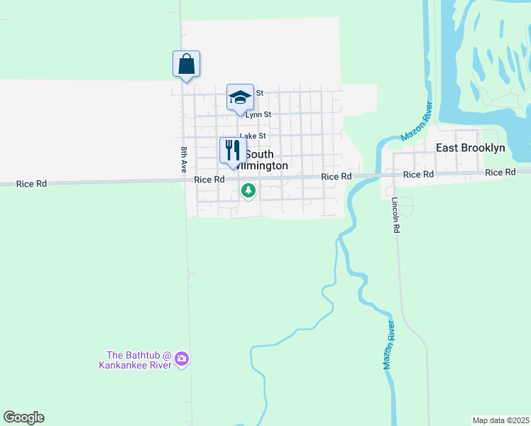 map of restaurants, bars, coffee shops, grocery stores, and more near 15 4th Avenue in South Wilmington