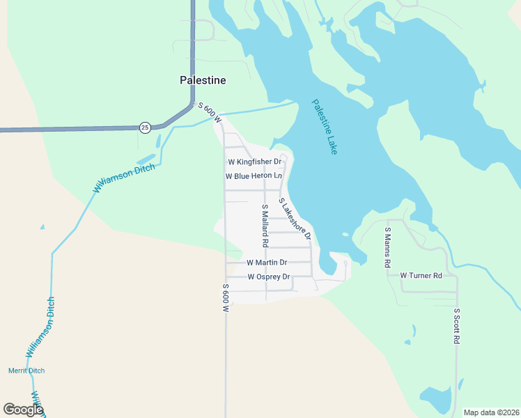 map of restaurants, bars, coffee shops, grocery stores, and more near 4249 South Mallard Road in Mentone