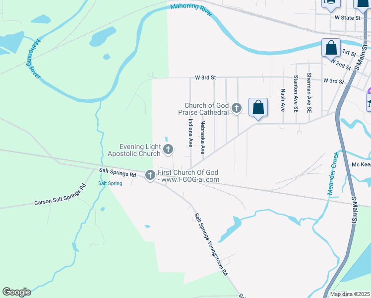 map of restaurants, bars, coffee shops, grocery stores, and more near 702 Indiana Ave in Niles