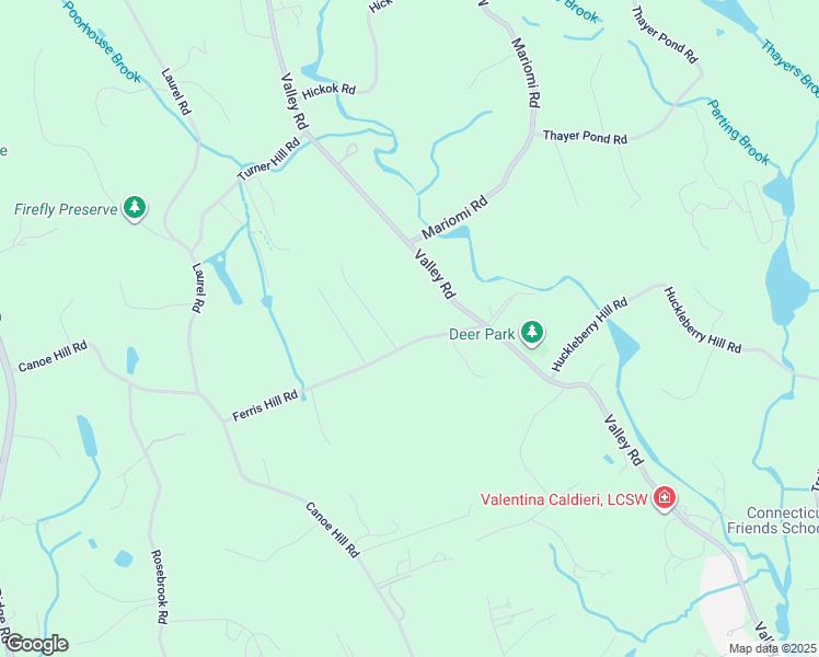 map of restaurants, bars, coffee shops, grocery stores, and more near 183 Ferris Hill Road in New Canaan