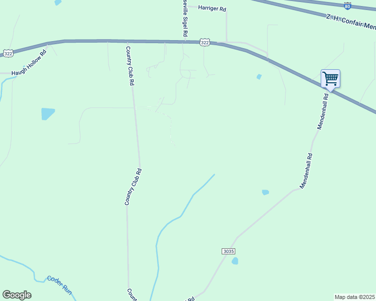 map of restaurants, bars, coffee shops, grocery stores, and more near Pinecrest Road in Brookville