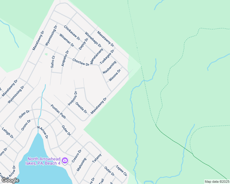 map of restaurants, bars, coffee shops, grocery stores, and more near 557 Maxatawny Drive in Monroe County