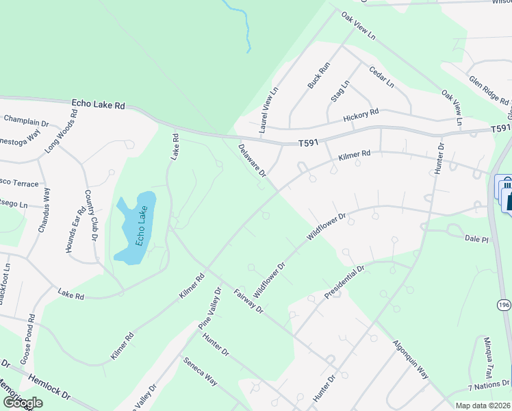 map of restaurants, bars, coffee shops, grocery stores, and more near 300 Leaf Street in Tobyhanna