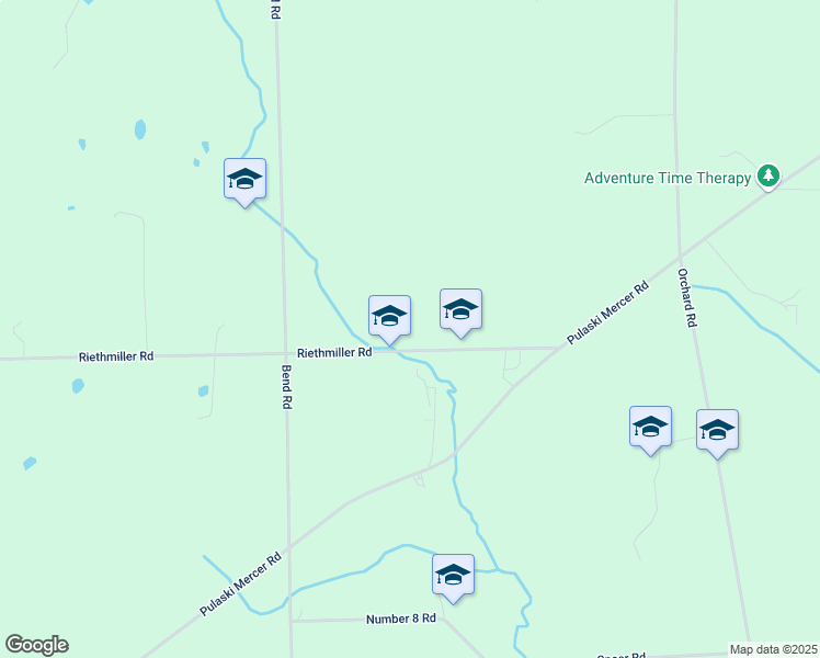map of restaurants, bars, coffee shops, grocery stores, and more near 309 Riethmiller Road in New Wilmington