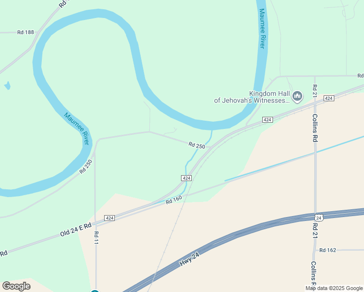 map of restaurants, bars, coffee shops, grocery stores, and more near 2331-2499 Road 250 in Antwerp