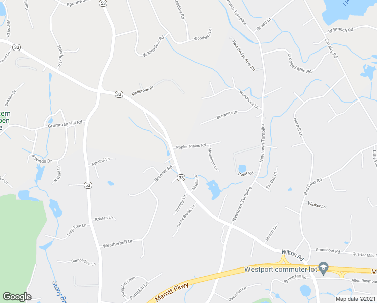 map of restaurants, bars, coffee shops, grocery stores, and more near 11 Poplar Plains Road in Westport