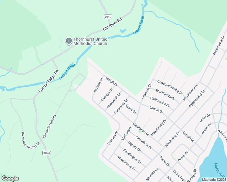 map of restaurants, bars, coffee shops, grocery stores, and more near 2191 Lehigh Drive in Monroe County