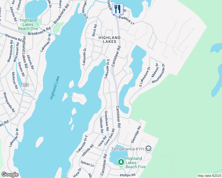 map of restaurants, bars, coffee shops, grocery stores, and more near 1120 West Lakeside Drive in Sussex County