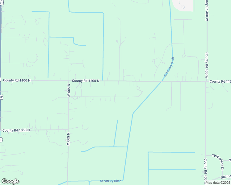 map of restaurants, bars, coffee shops, grocery stores, and more near 4648 County Road 1075 North in Wheatfield