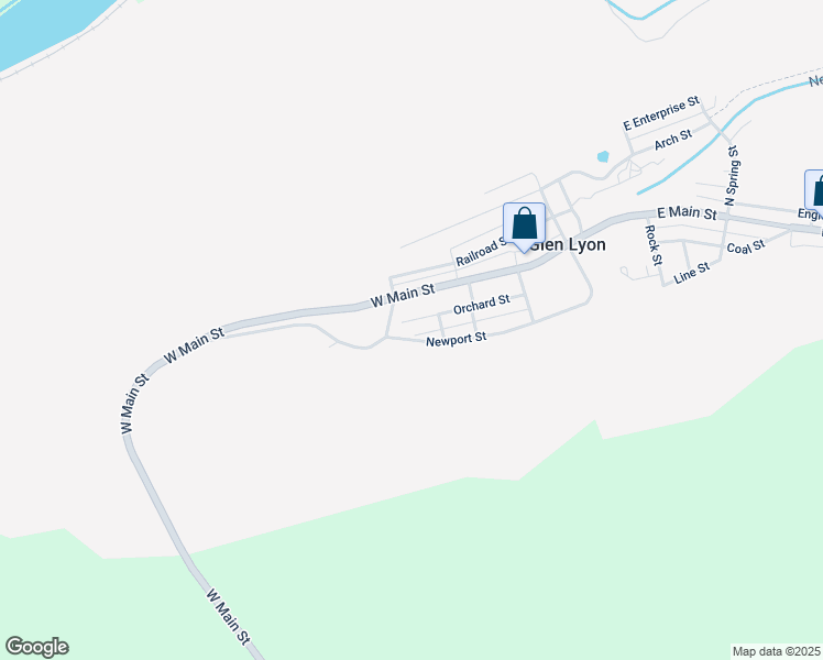 map of restaurants, bars, coffee shops, grocery stores, and more near 87 Orchard Street in Glen Lyon