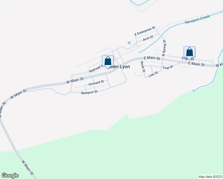 map of restaurants, bars, coffee shops, grocery stores, and more near 37 Newport Street in Glen Lyon