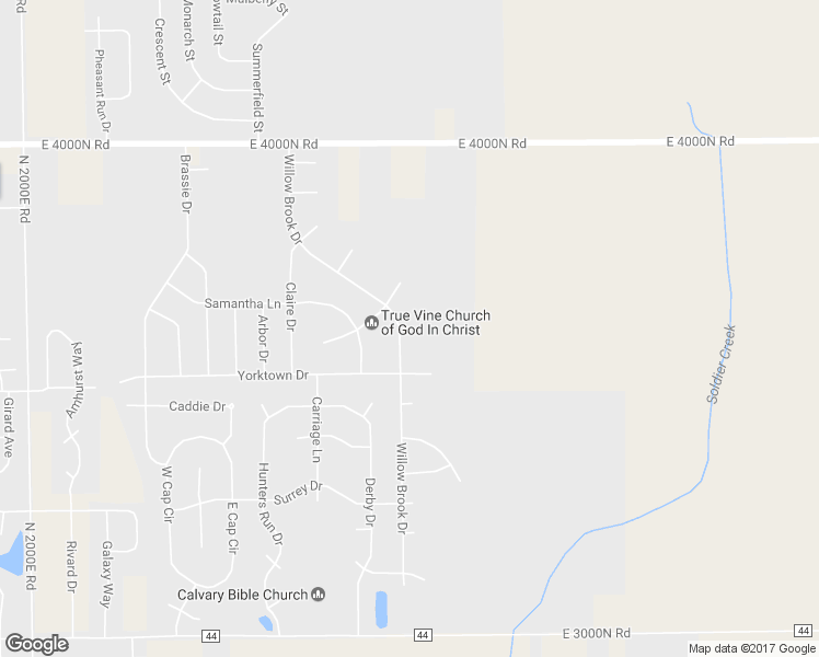 map of restaurants, bars, coffee shops, grocery stores, and more near 1869 Willow Brook Drive in Bourbonnais
