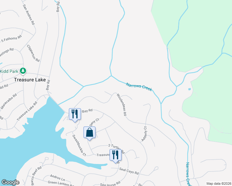 map of restaurants, bars, coffee shops, grocery stores, and more near 447 Woolendean Road in DuBois