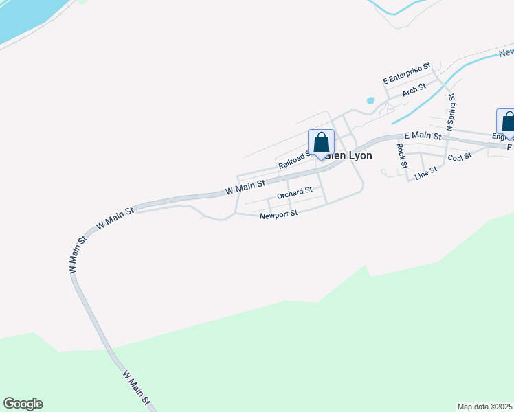 map of restaurants, bars, coffee shops, grocery stores, and more near 87 Orchard Street in Glen Lyon