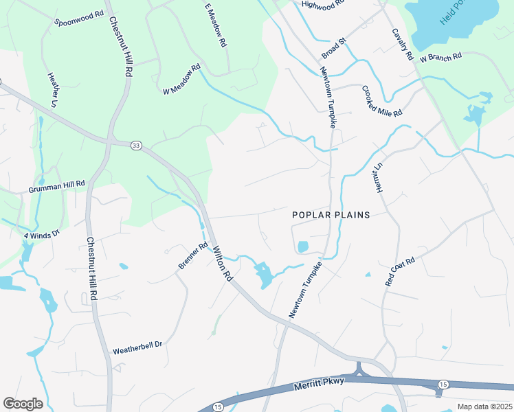 map of restaurants, bars, coffee shops, grocery stores, and more near 17 Poplar Plains Road in Westport