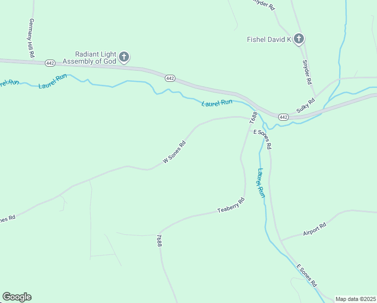 map of restaurants, bars, coffee shops, grocery stores, and more near 1404 West Sones Road in Muncy