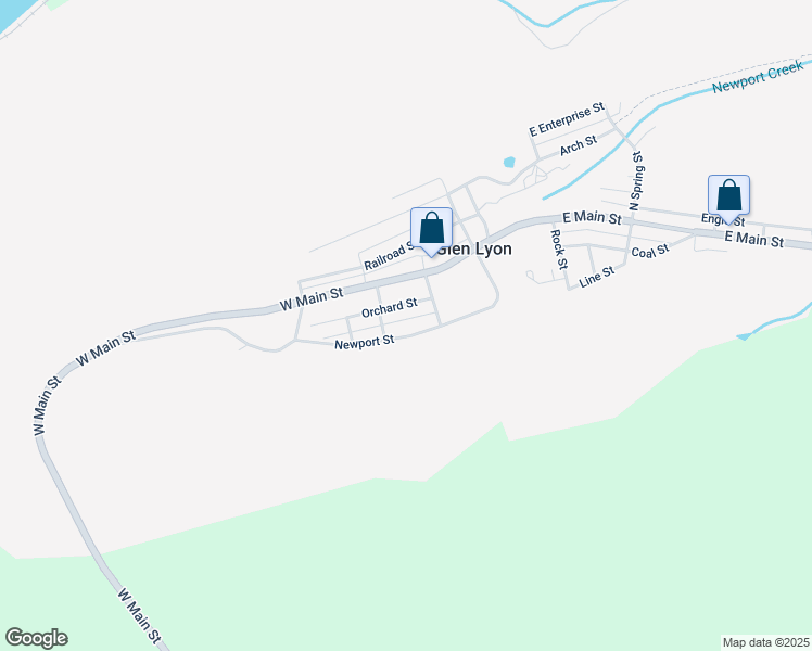 map of restaurants, bars, coffee shops, grocery stores, and more near 50 Newport Street in Glen Lyon